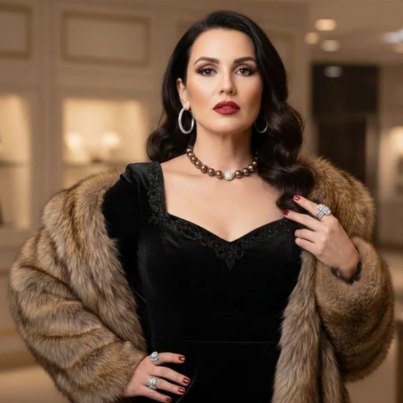 Patty Tobin 14mm Brandy Chocolate Shell Pearl Necklace Estate 130g • 925 Silver - Picture 7 of 11